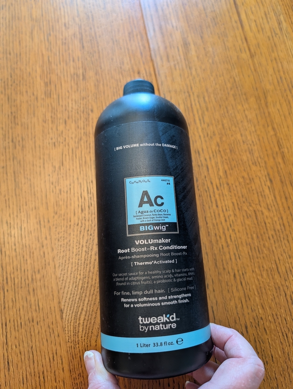 Tweak’d by Nature BIGwig VOLUmaker Root Boost-Rx Conditioner 33.8oz Agua de COCO